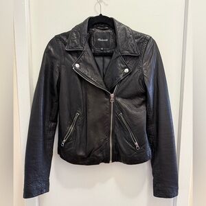 Madewell Washed Leather Motorcycle Jacket